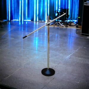 Iron round base mic stand