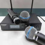 Shure QLXD4 dual handheld wireless microphone
