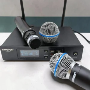 Shure QLXD4 dual handheld wireless microphone