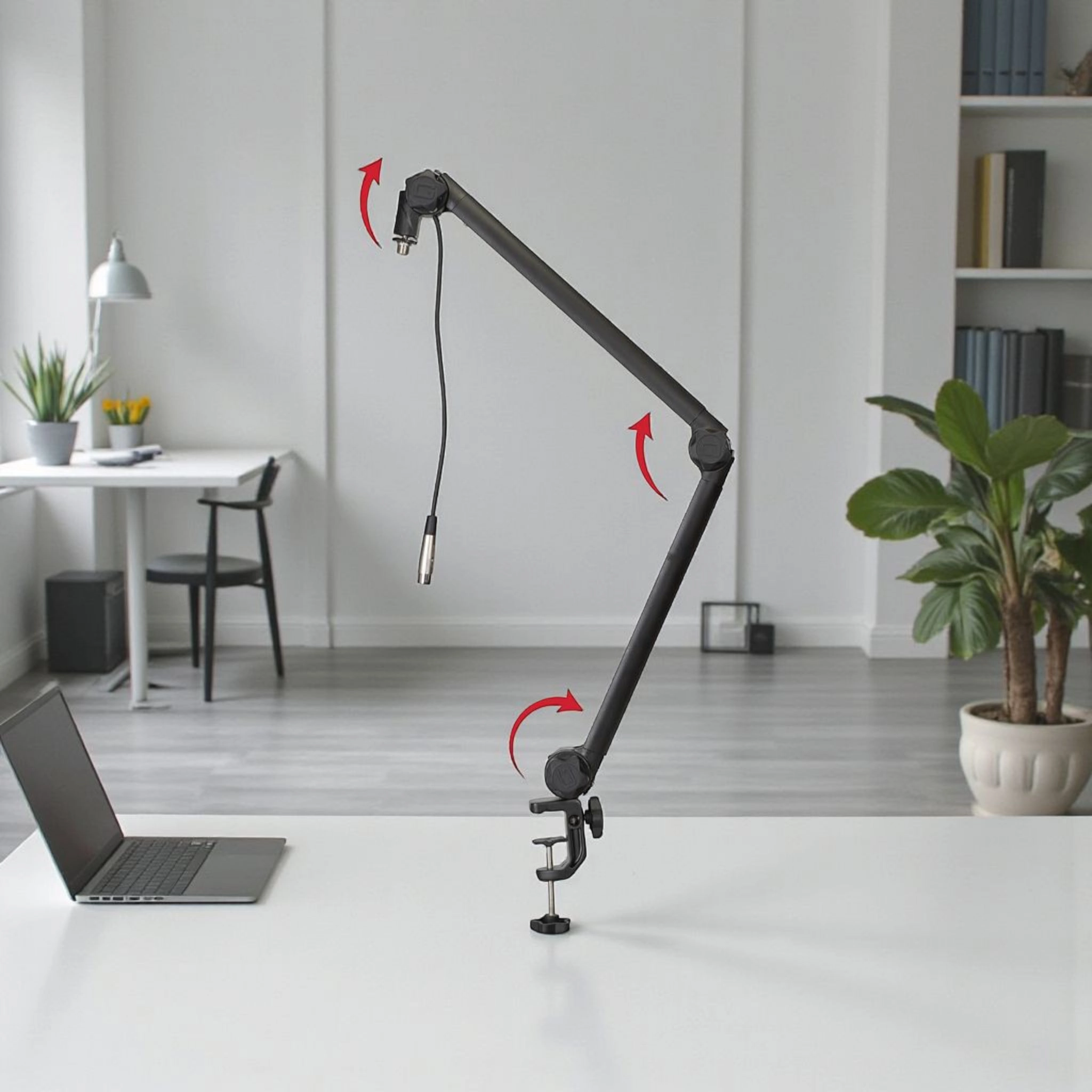 boom table studio microphone